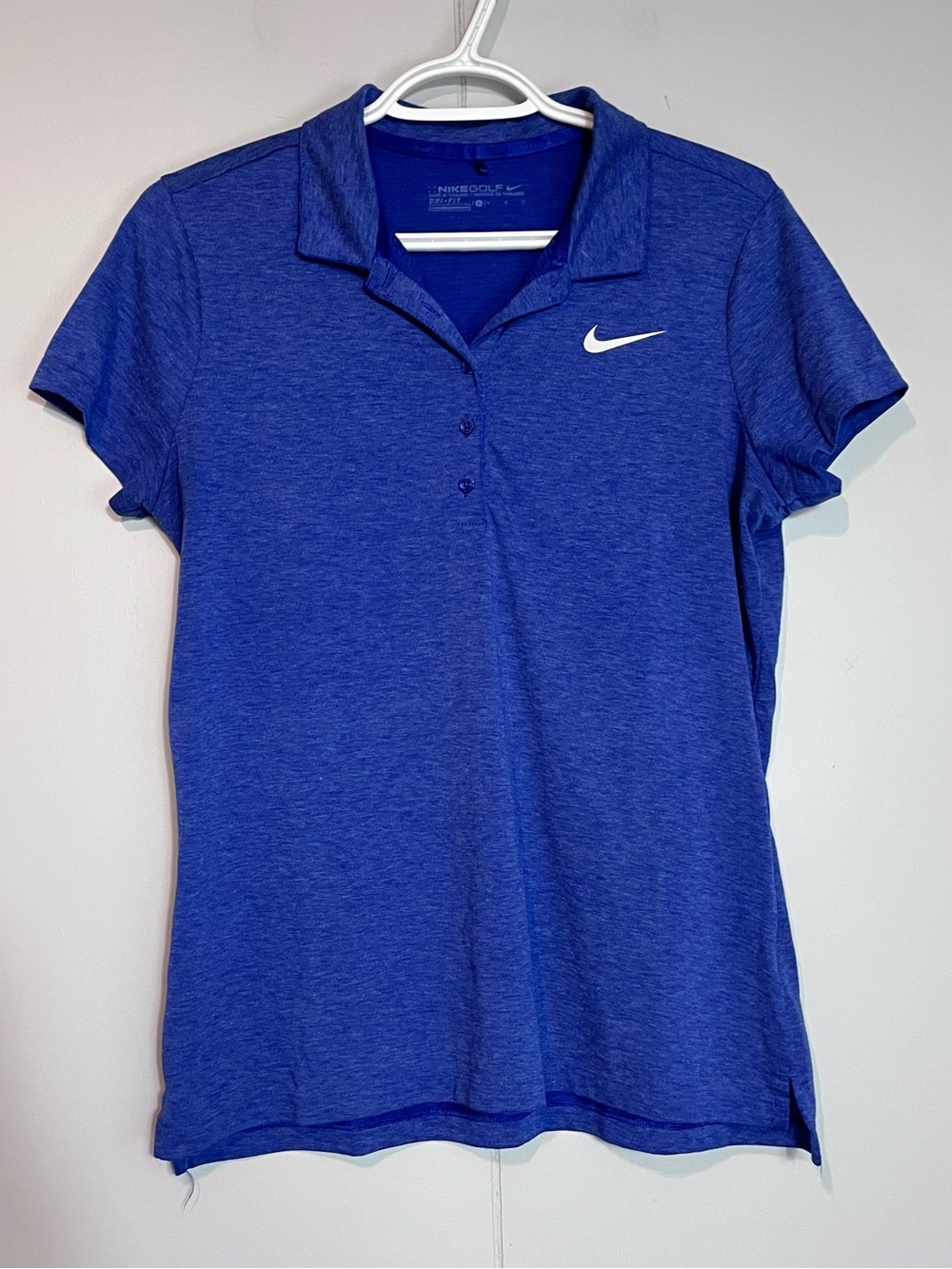 Nike Golf Dri-FIT Women’s Small Blue Heather Polo Shirt